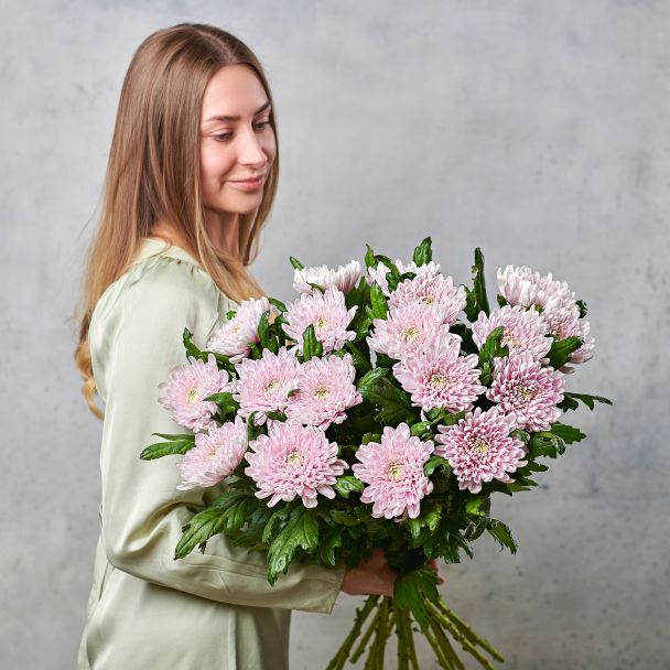 Хризантема "Россано" сиреневая