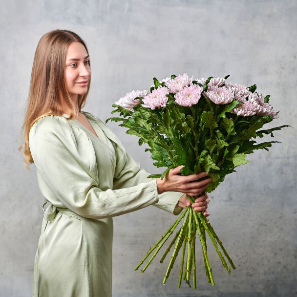 Хризантема "Россано" сиреневая