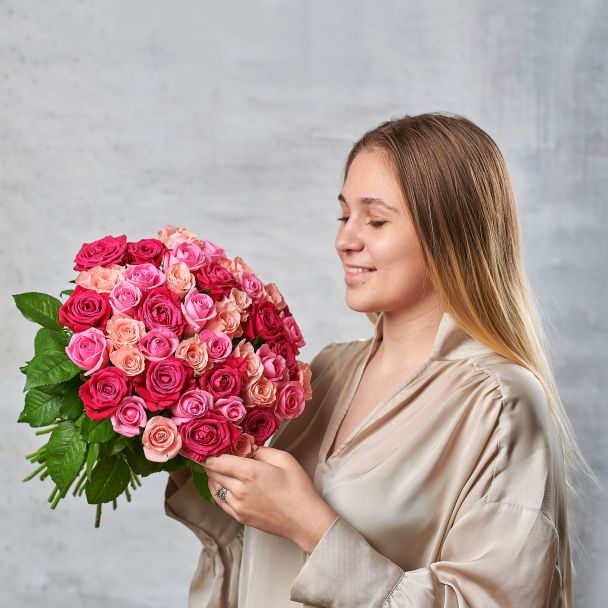 Букет из 45 кенийских роз