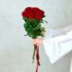 Букет из 7 красных  Российских роз